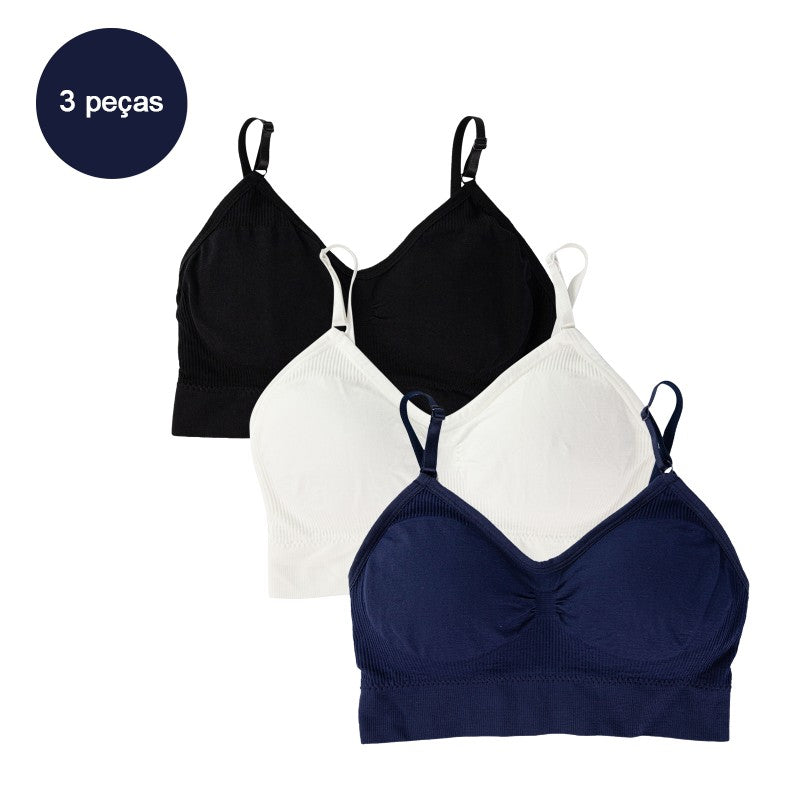 Top Esportivo Feminino Sem Costura Push Up