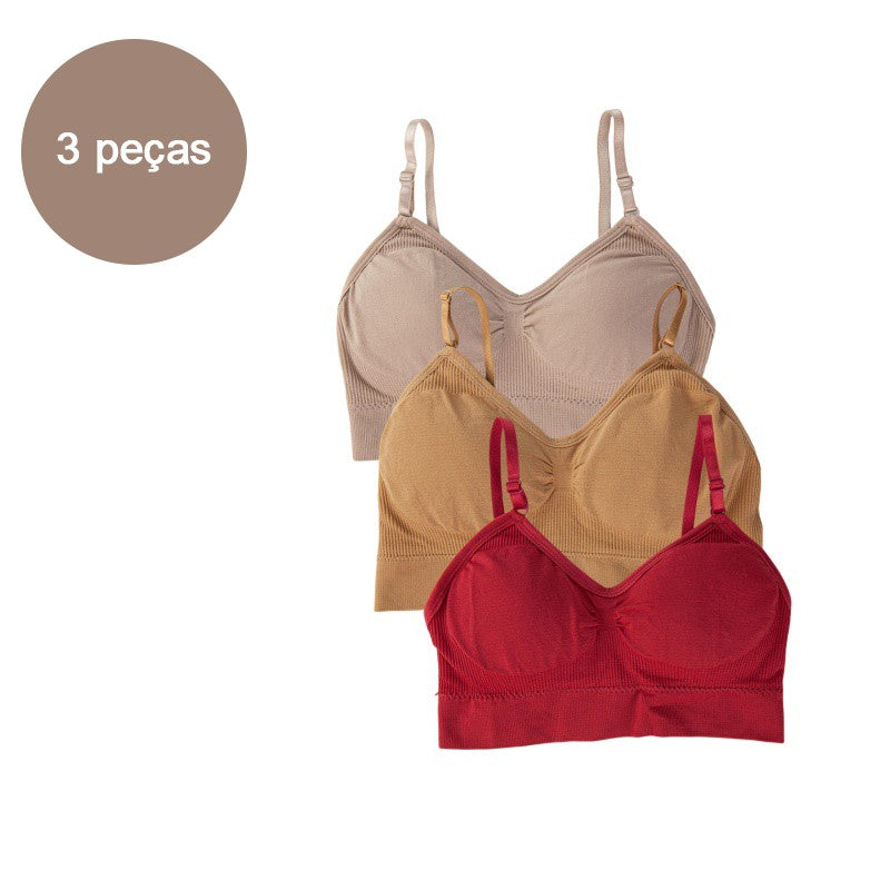 Top Esportivo Feminino Sem Costura Push Up