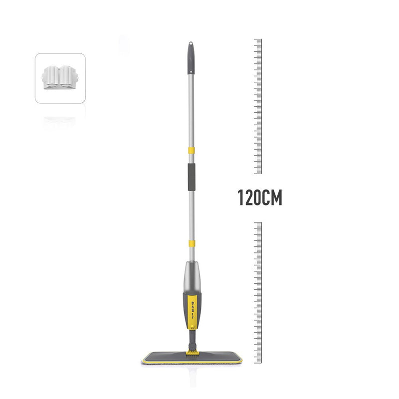 Esfregão Spray Mop Microfibra Reservatório Telescópico