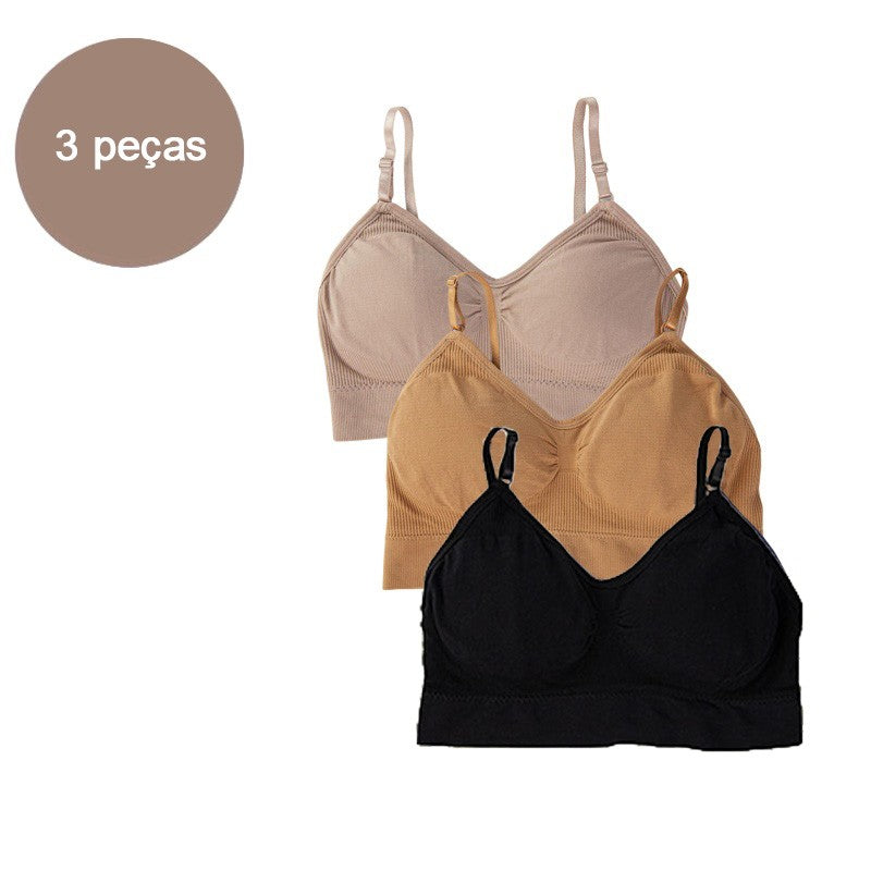 Top Esportivo Feminino Sem Costura Push Up