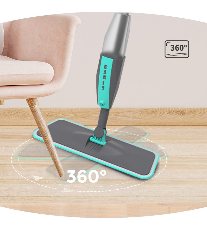Esfregão Spray Mop Microfibra Reservatório Telescópico
