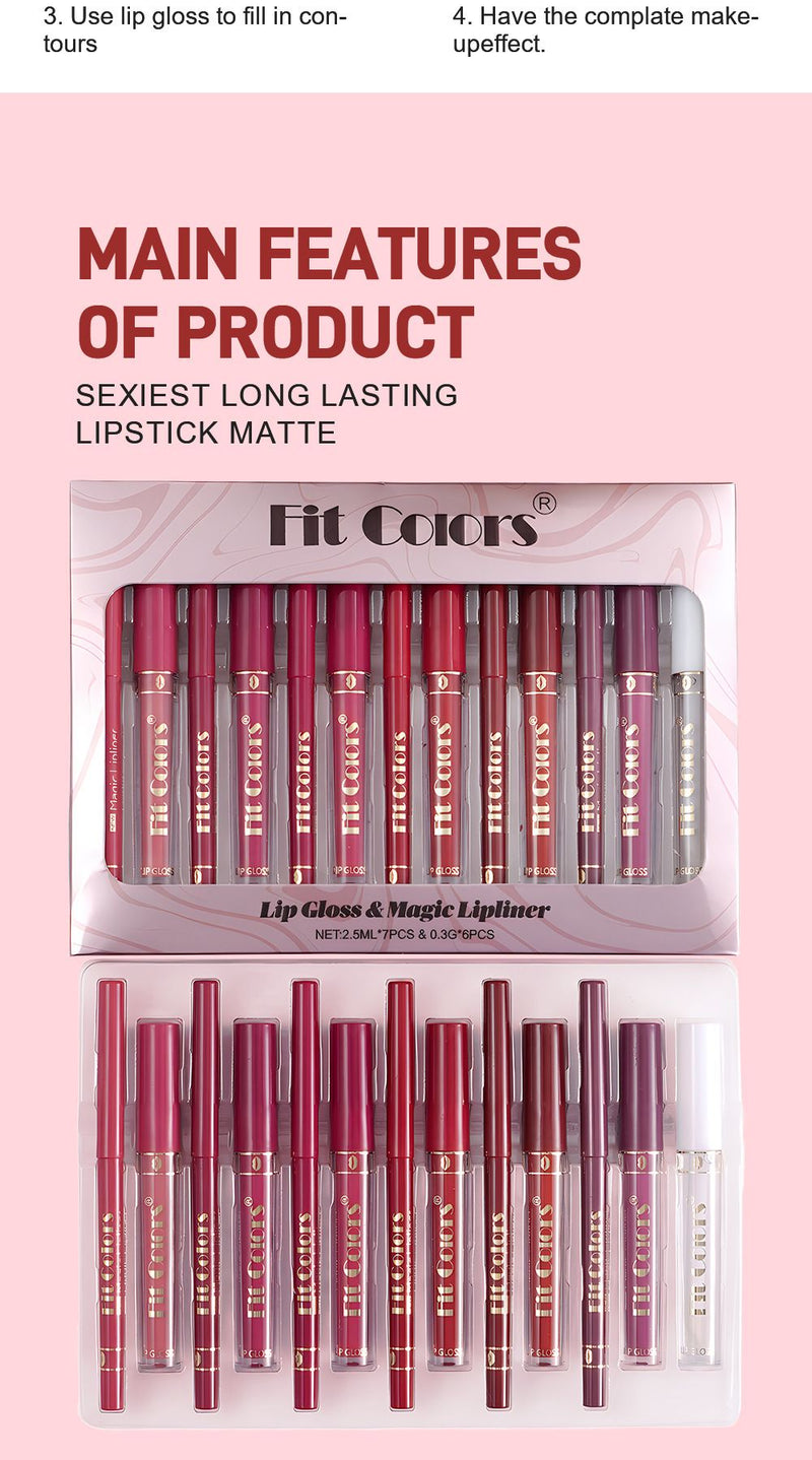 Kit Gloss Labial Fit Colors – Hidratação e Brilho em Cada Toque