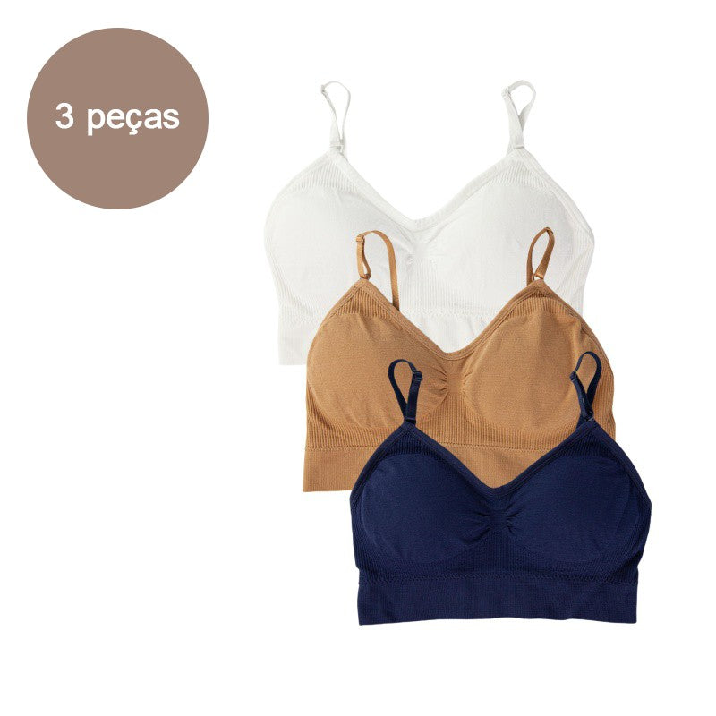 Top Esportivo Feminino Sem Costura Push Up
