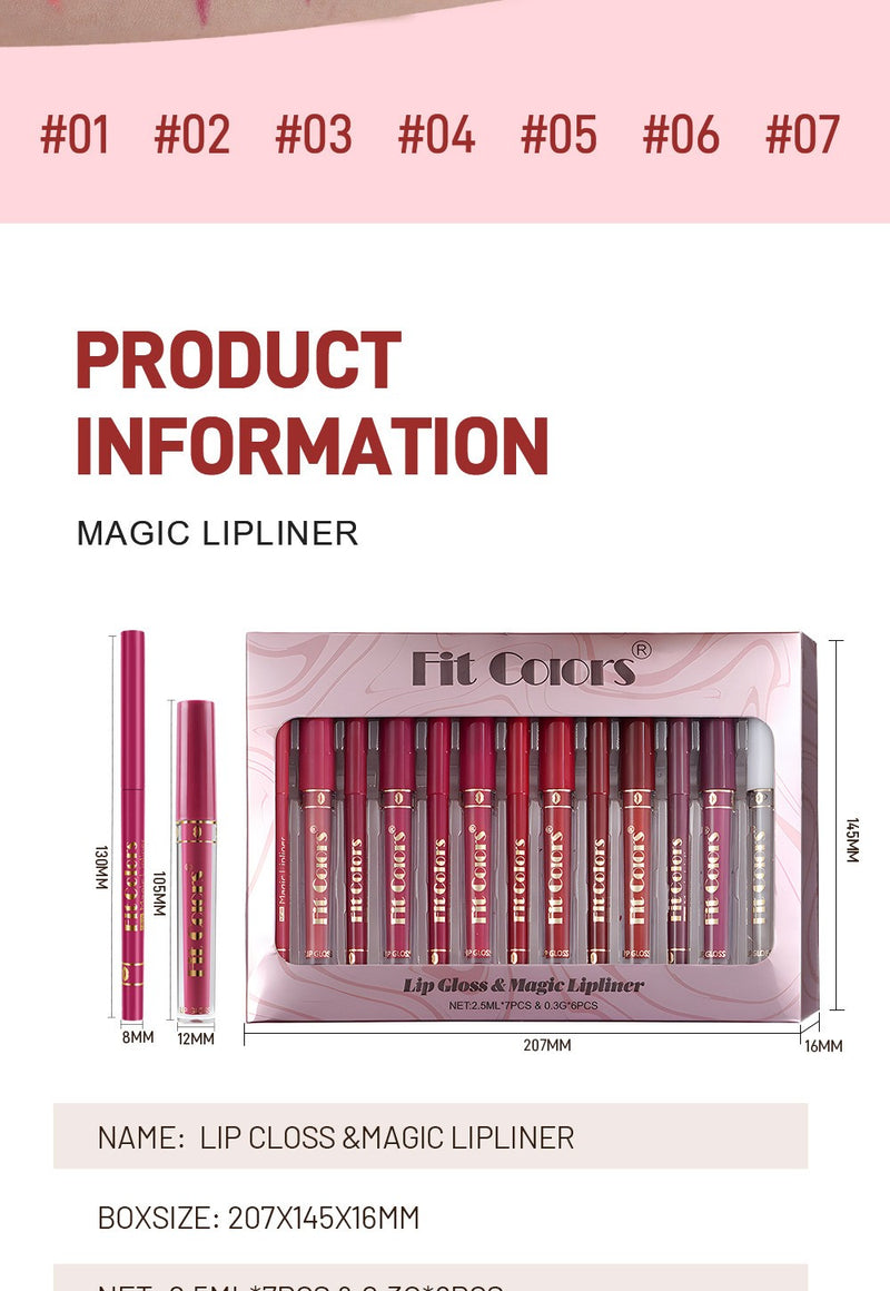 Kit Gloss Labial Fit Colors – Hidratação e Brilho em Cada Toque