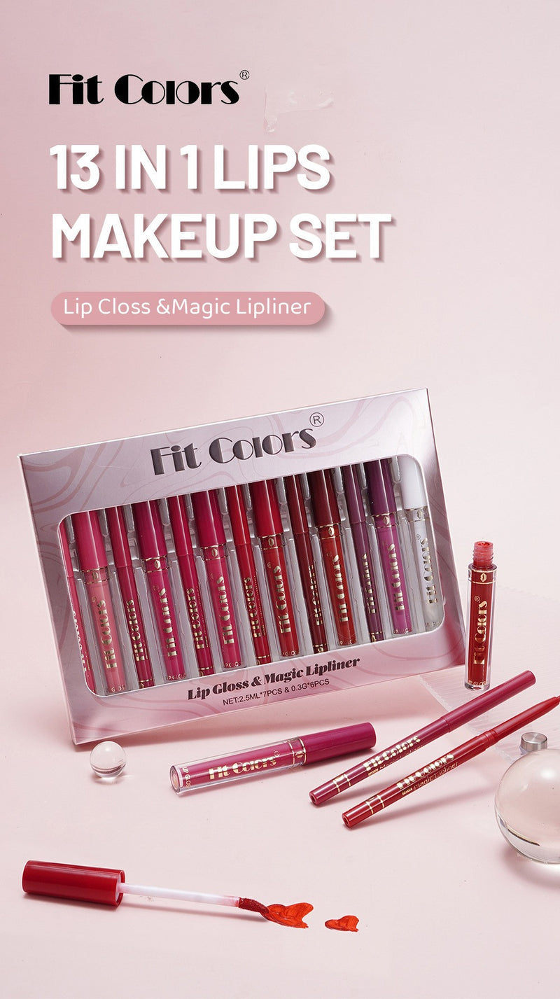 Kit Gloss Labial Fit Colors – Hidratação e Brilho em Cada Toque