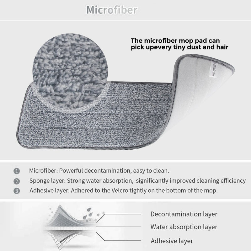 Esfregão Spray Mop Microfibra Reservatório Telescópico