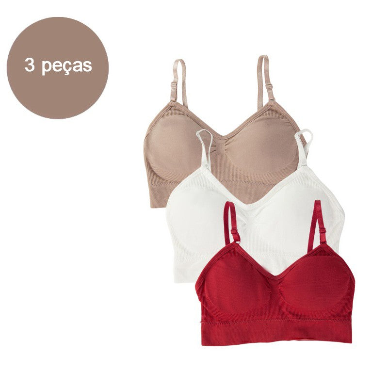 Top Esportivo Feminino Sem Costura Push Up