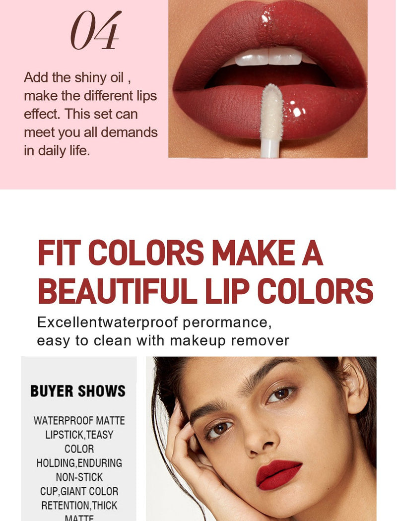 Kit Gloss Labial Fit Colors – Hidratação e Brilho em Cada Toque